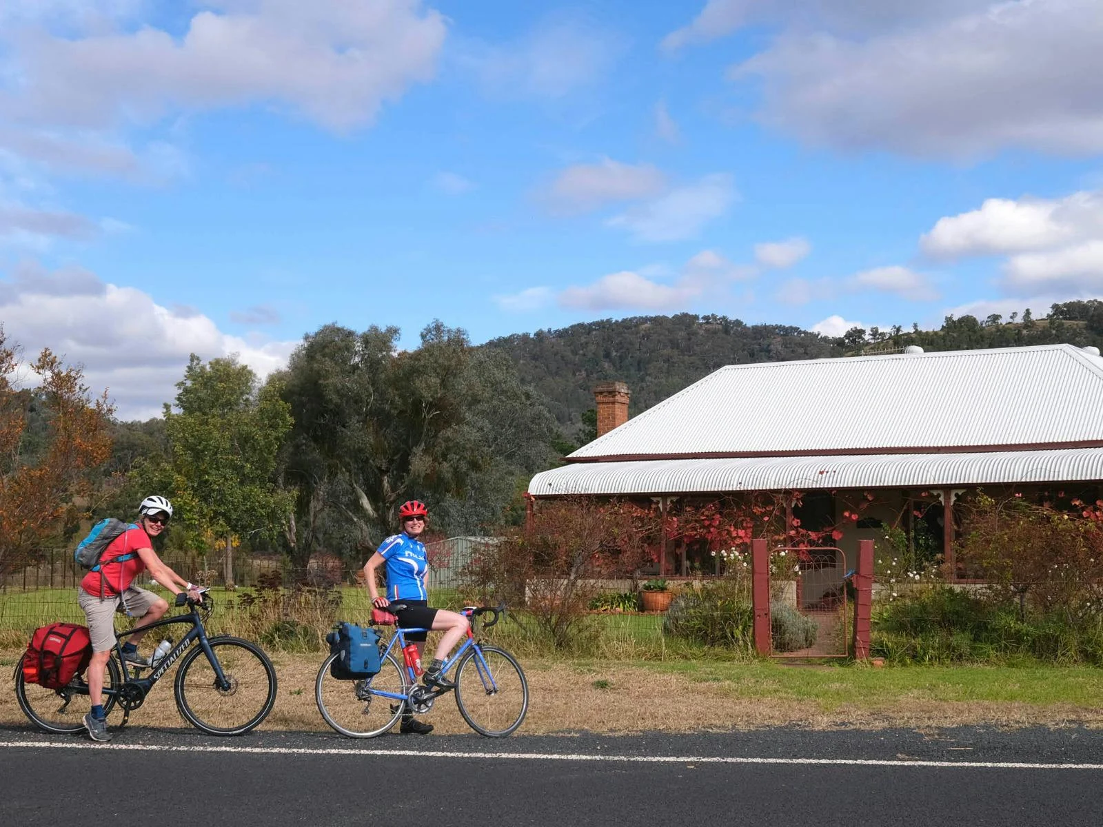 Enjoying classic Australian scenery.