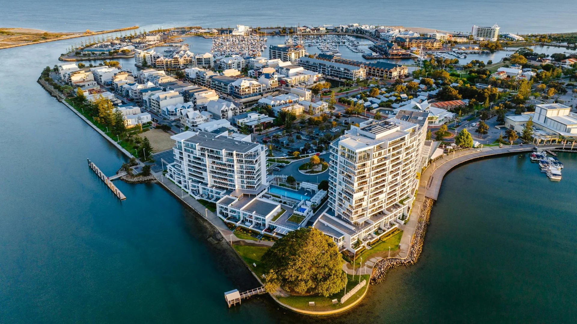 Drone photo of Mandurah
