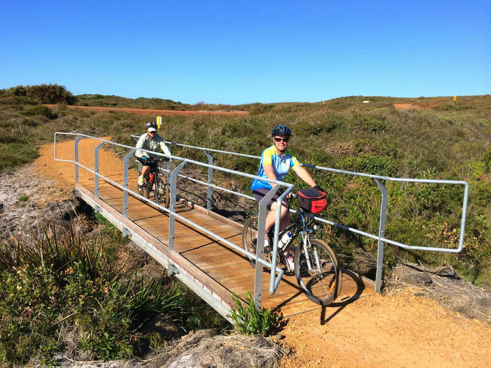 Cycling along the Munda Biddi Trail from Albany to Walpole.