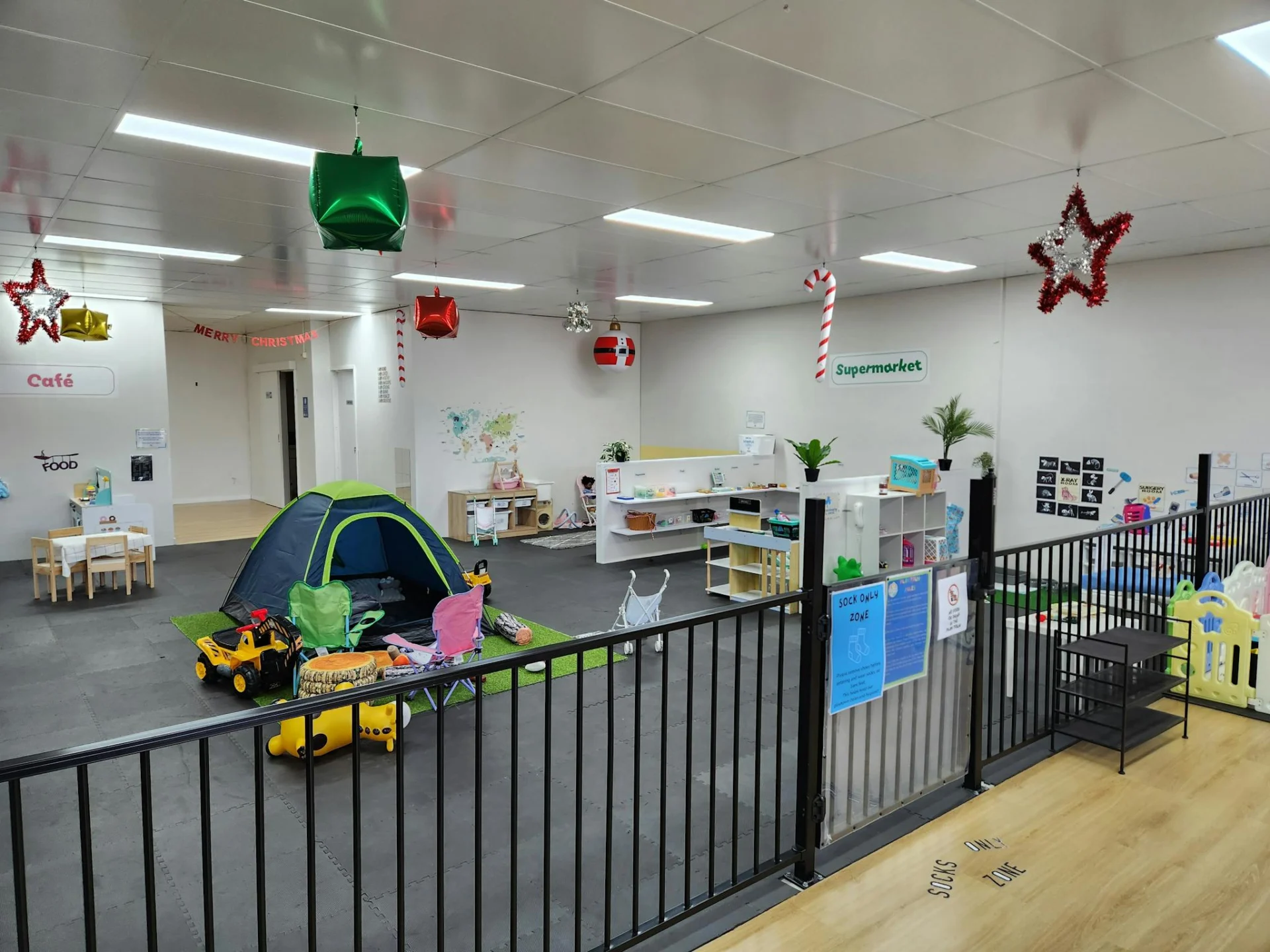Safe gated play area
