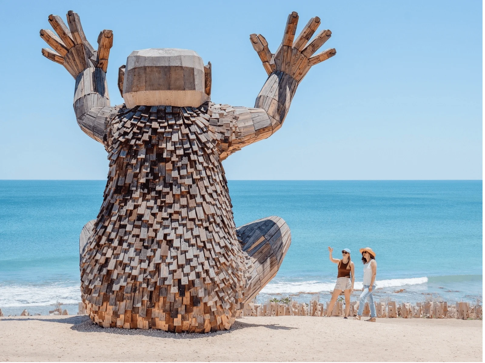 Giant on the beach