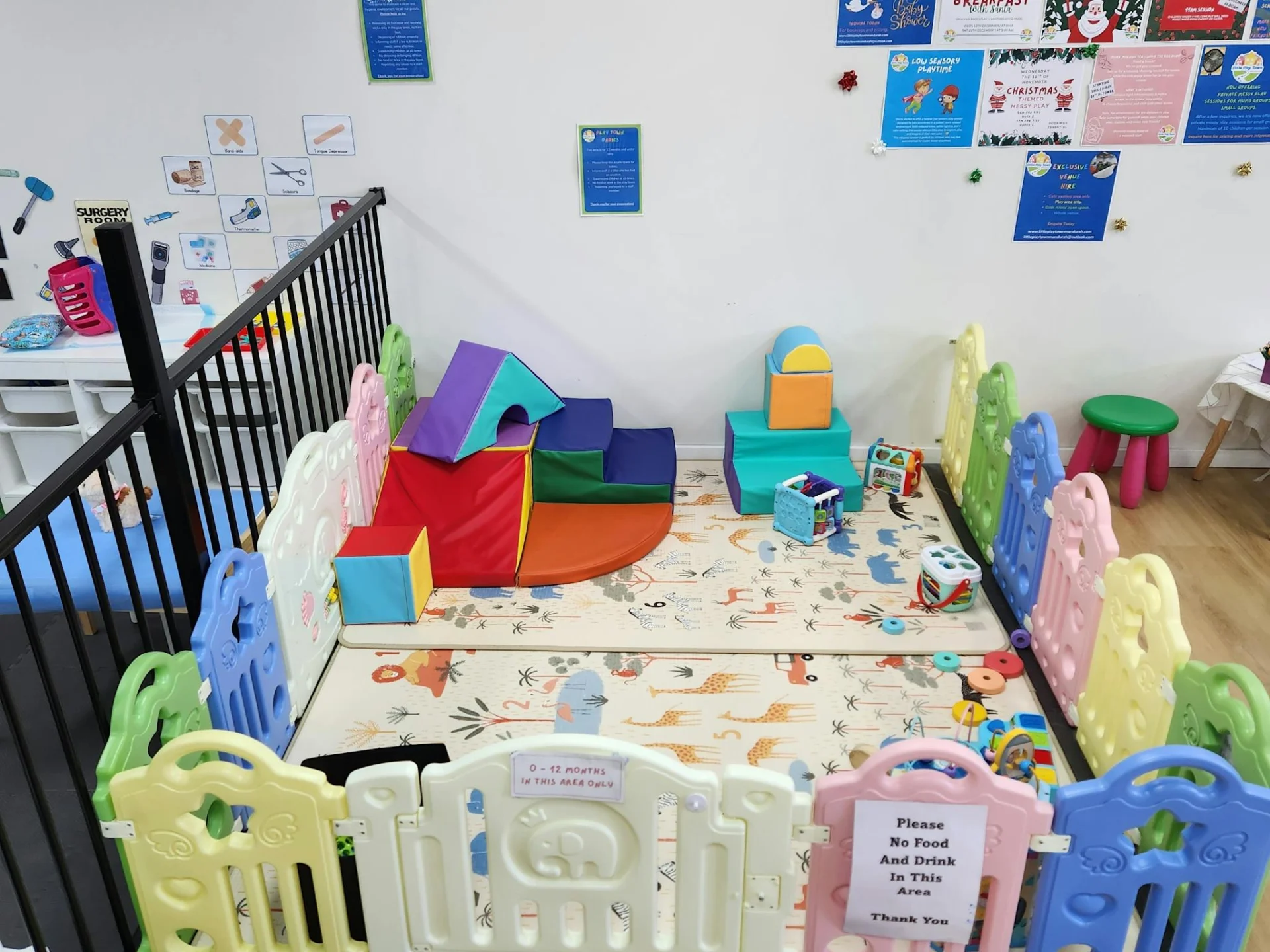 Soft play area for babies