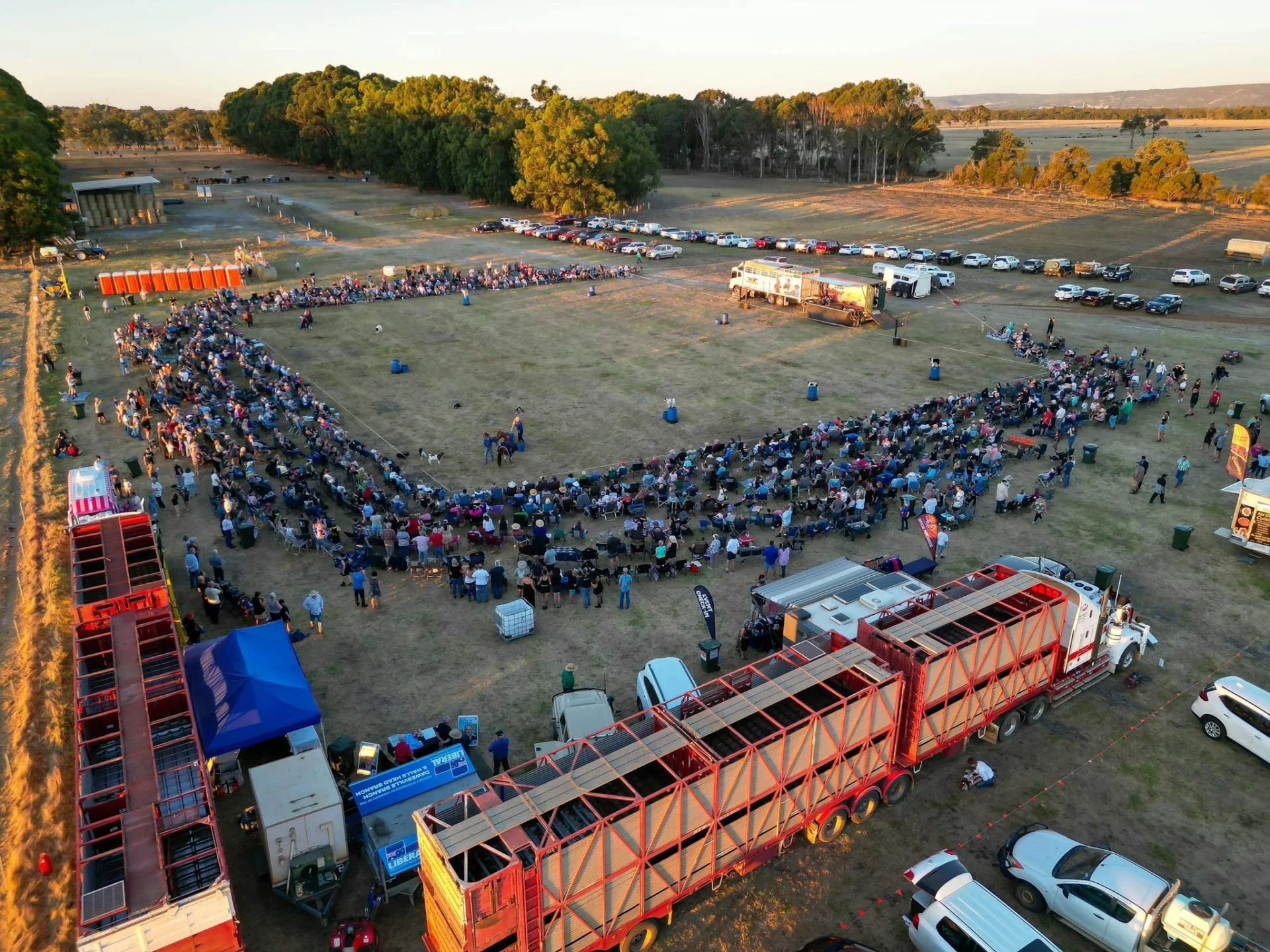 Crowd view at an event
