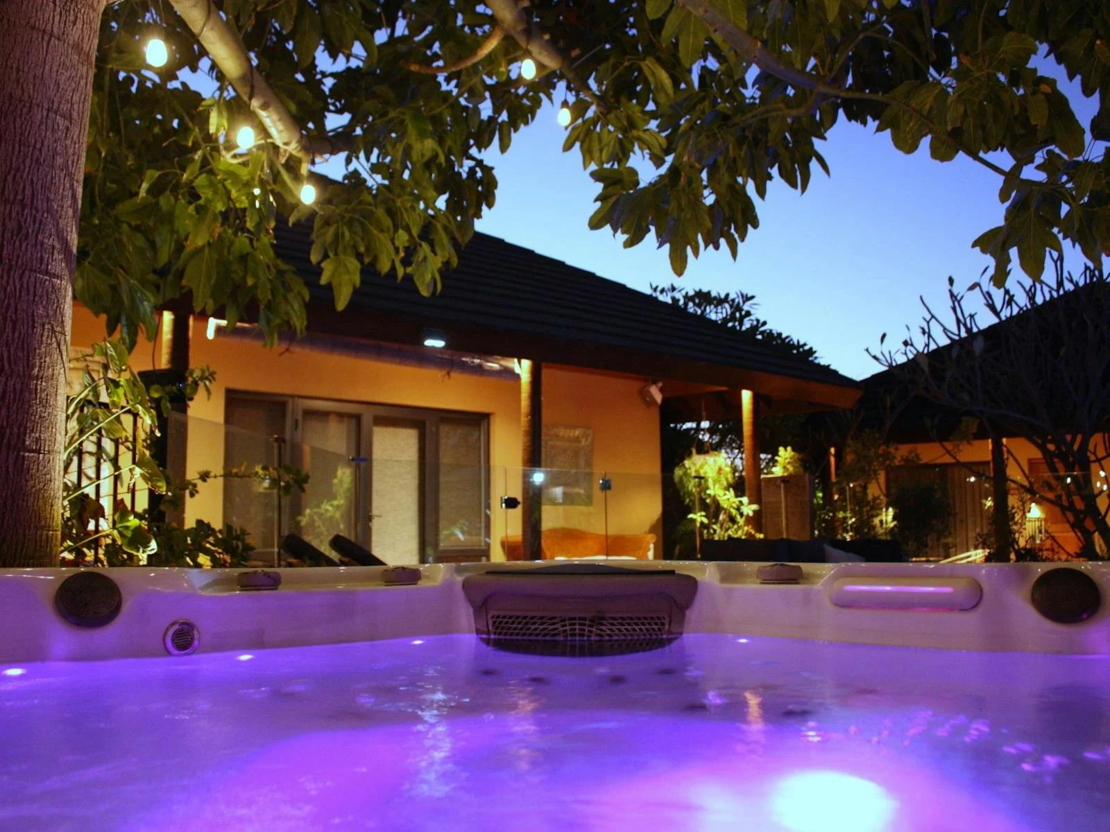 Spa at dusk