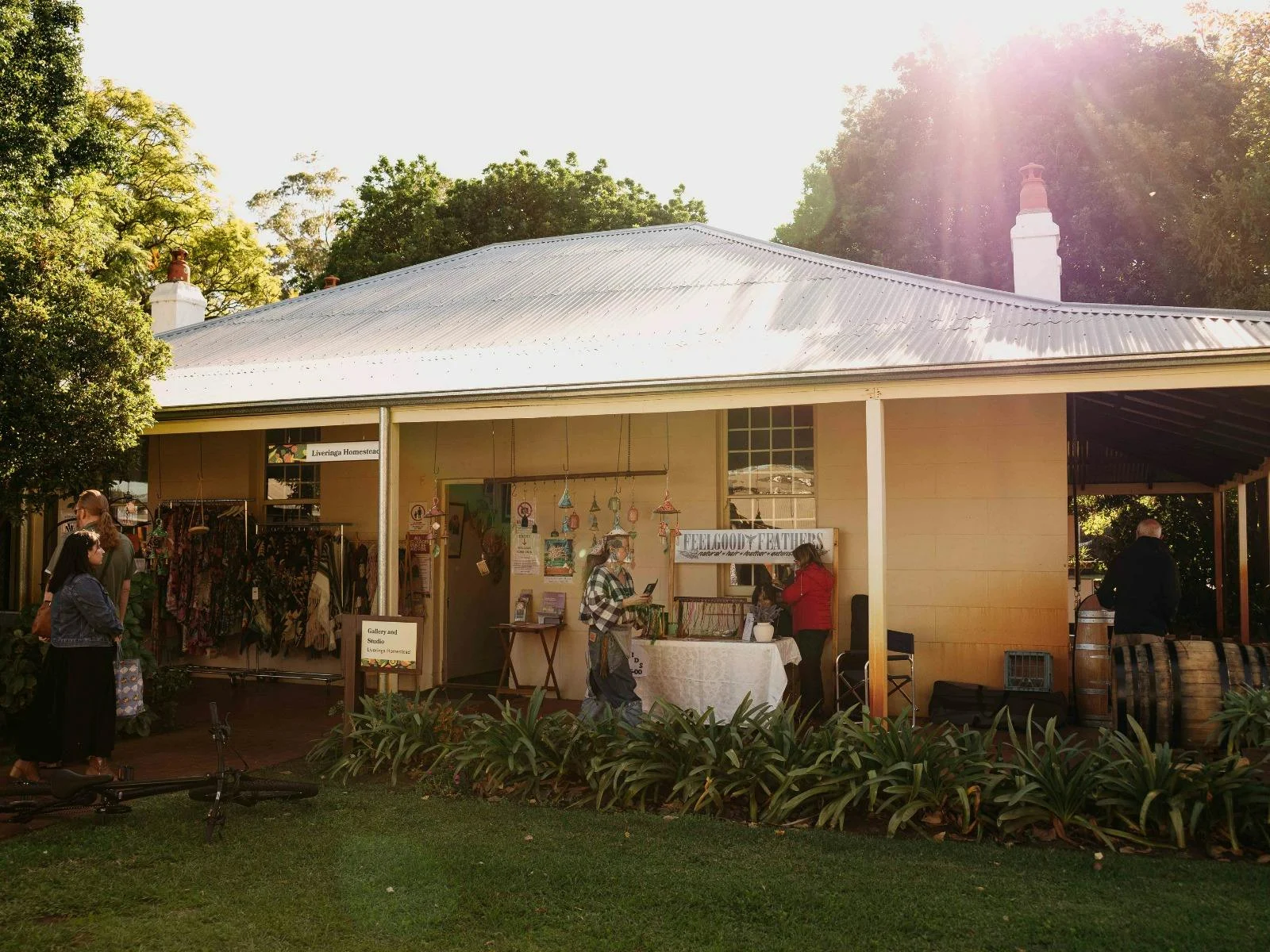 Wide image of Liveringa Homestead which now houses the Nu.Arts Collective Gallery