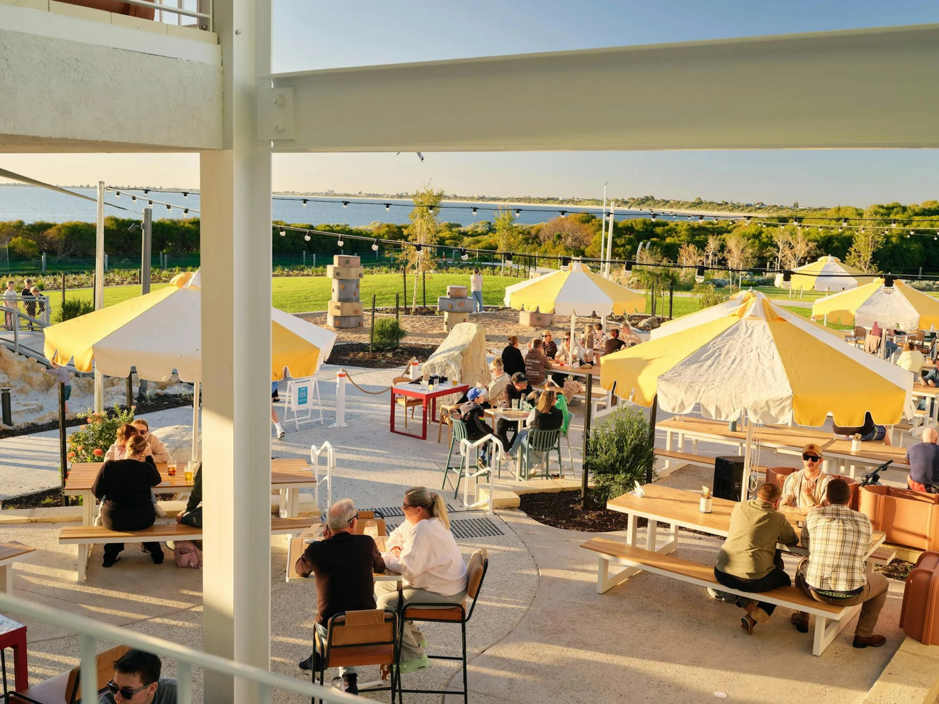 Image showing the Long Point Brewing Co beach bar