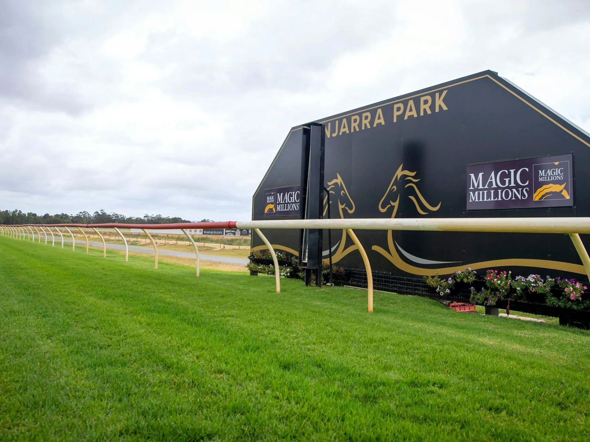 Finish line at Pinjarra Park
